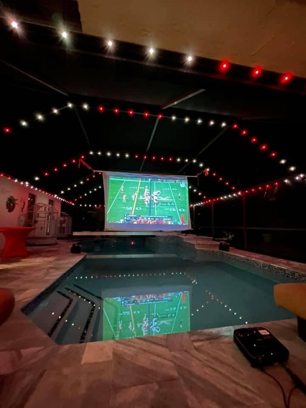 pool entertaining