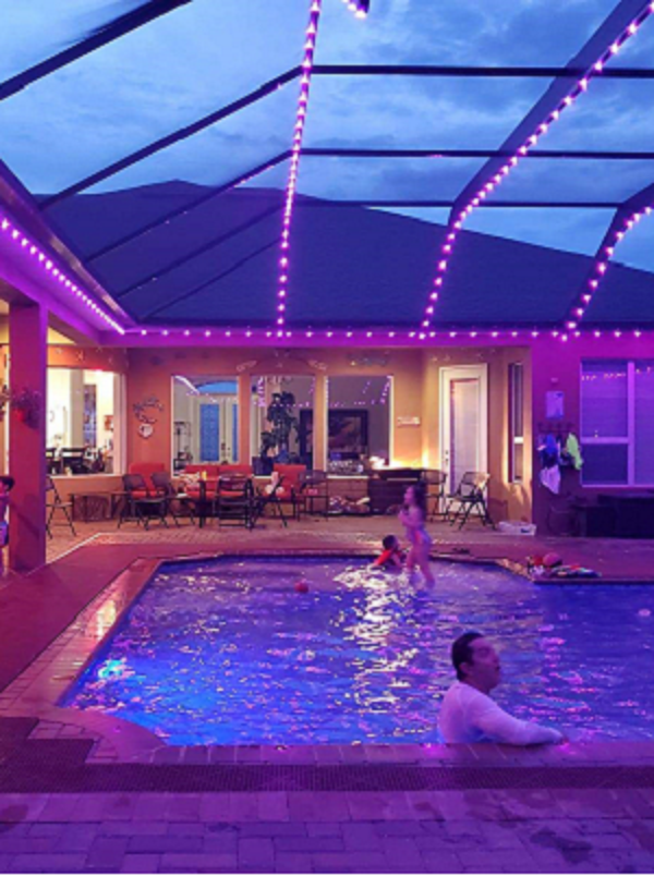 pool cage lights
