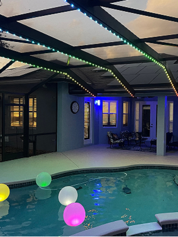 pool cage lights